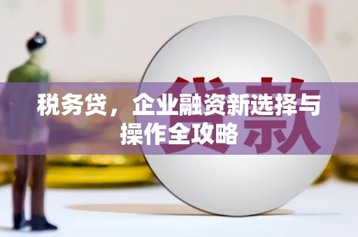 沁县税务贷，企业融资新选择与操作全攻略