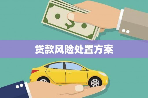 沁县贷款风险处置方案