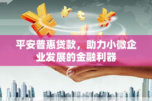沁县平安普惠贷款，助力小微企业发展的金融利器
