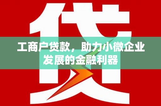 沁县工商户贷款，助力小微企业发展的金融利器