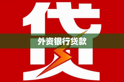 沁县外资银行贷款