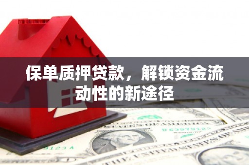 沁县保单质押贷款，解锁资金流动性的新途径