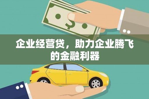 沁县企业经营贷，助力企业腾飞的金融利器