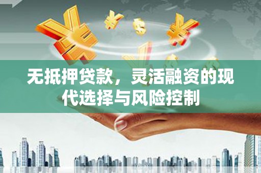 沁县无抵押贷款，灵活融资的现代选择与风险控制
