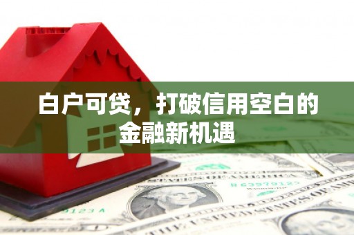 沁县白户可贷，打破信用空白的金融新机遇