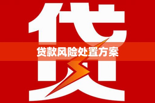 沁县贷款风险处置方案