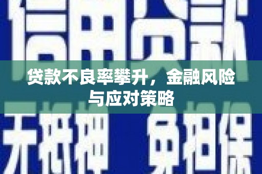沁县贷款不良率攀升，金融风险与应对策略