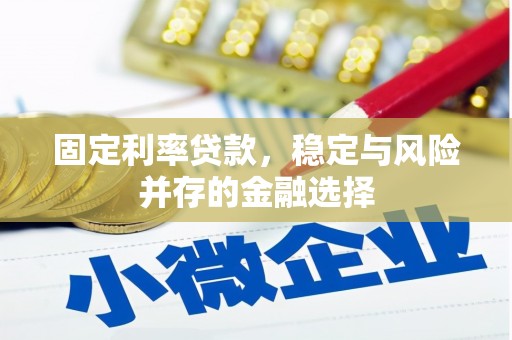 沁县固定利率贷款，稳定与风险并存的金融选择