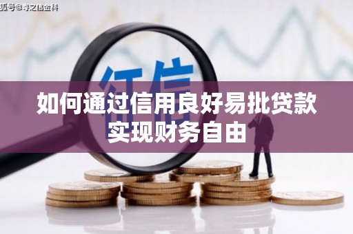 沁县如何通过信用良好易批贷款实现财务自由