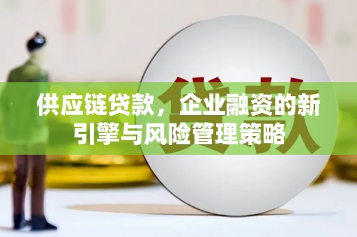 沁县供应链贷款，企业融资的新引擎与风险管理策略