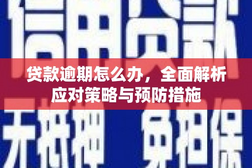 沁县贷款逾期怎么办，全面解析应对策略与预防措施