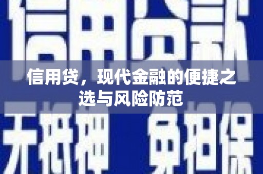 沁县信用贷，现代金融的便捷之选与风险防范