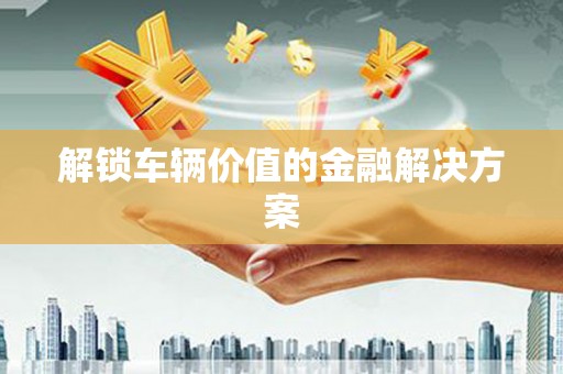 沁县解锁车辆价值的金融解决方案