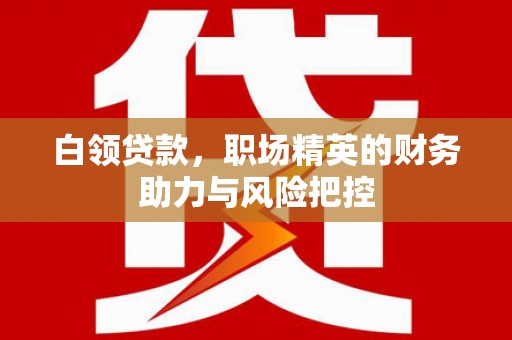 沁县白领贷款，职场精英的财务助力与风险把控